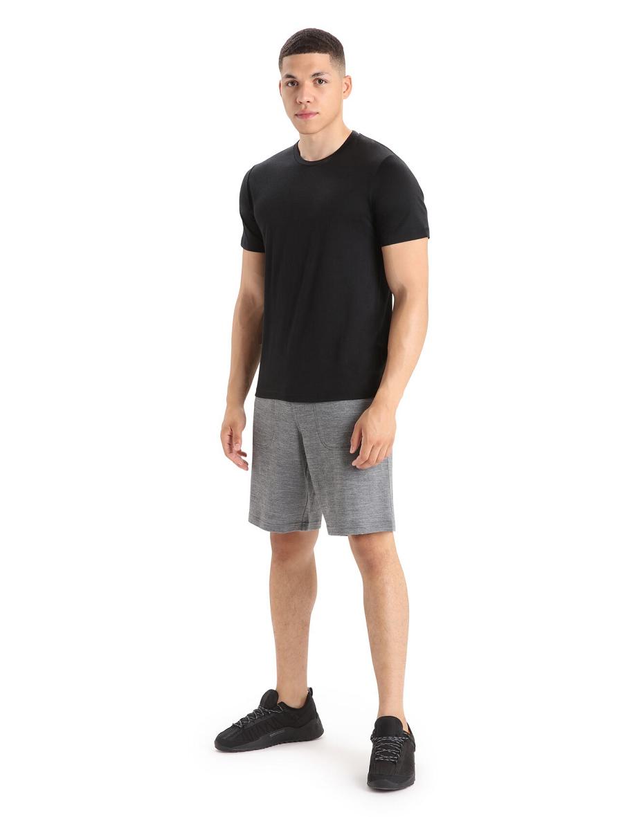 Icebreaker Merino Tech Lite II Lyhyt Sleeve Tee Miesten T Paidat Mustat | FI 1169JPQJ